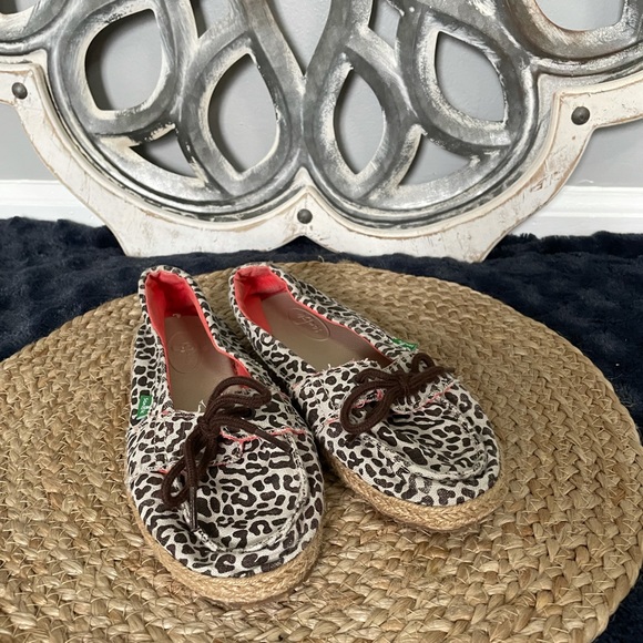 Sanuk Shoes - Sanuk Leopard Print Boat Shoes